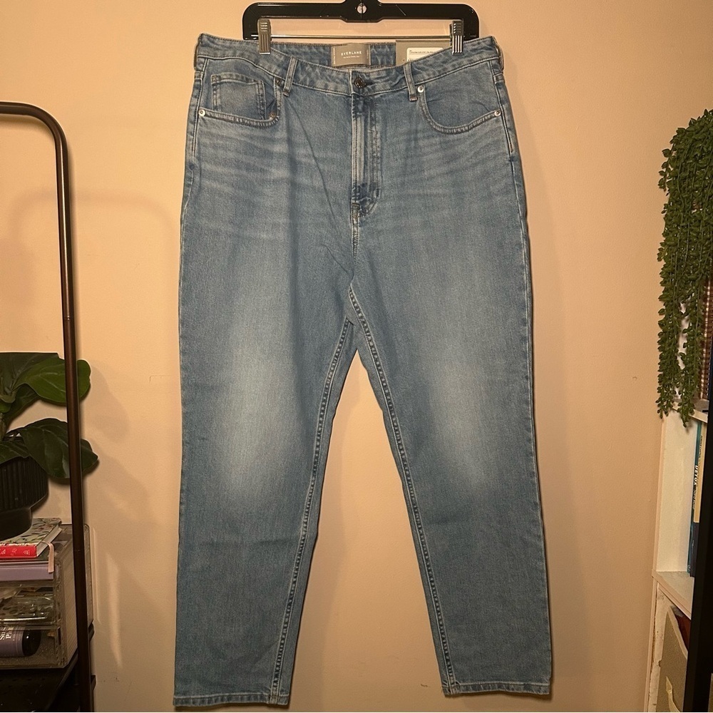 Everlane The Curvy Cheeky Jean High Rise Blue Denim Size 33R - Picture 1 of 11